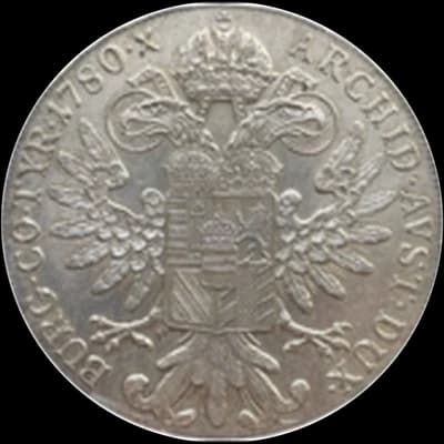 Талер Марии Терезии — реверс