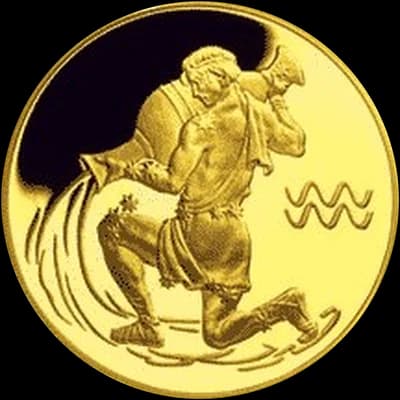 Знак зодиака «Водолей» 50 рублей