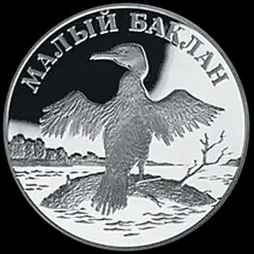 Монета «Малый баклан», 1 рубль, 2003 — реверс