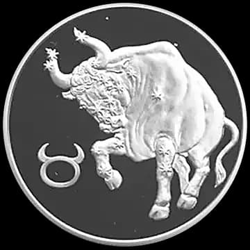Монета «Телец», 2 рубля, 2003 — реверс