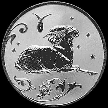 Монета «Овен», 2 рубля, 2005 — реверс