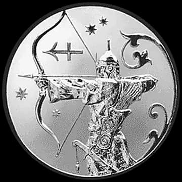 Монета «Стрелец», 2 рубля, 2005 — реверс