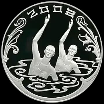 Монета «XXIX  Летние Олимпийские  Игры (г. Пекин)», 3 рубля, 2008 — реверс