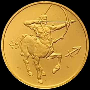 Монета «Стрелец», 25 рублей, 2002 — реверс