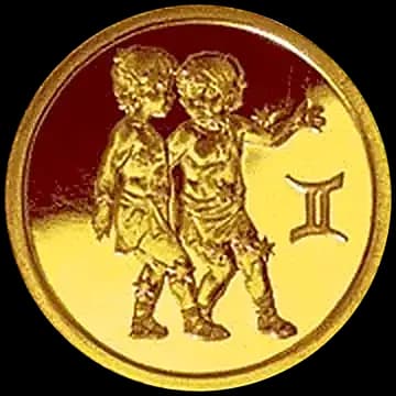 Монета «Близнецы», 25 рублей, 2003 — реверс