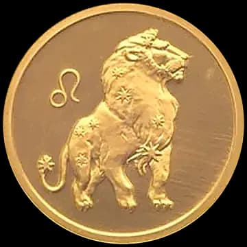 Монета «Лев», 50 рублей, 2003 — реверс