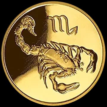 Монета «Скорпион», 50 рублей, 2003 — реверс