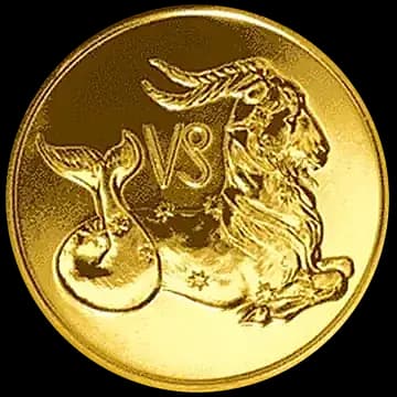 Монета «Козерог», 50 рублей, 2003 — реверс