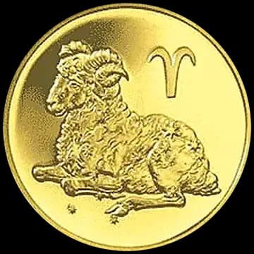 Монета «Овен», 50 рублей, 2004 — реверс