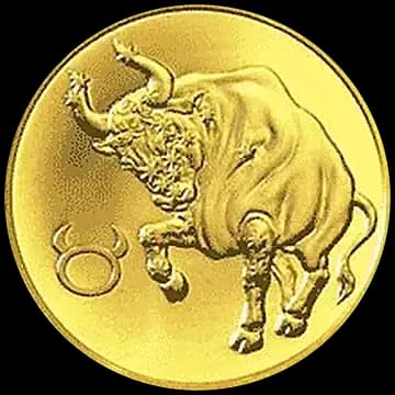 Монета «Телец», 50 рублей, 2004 — реверс