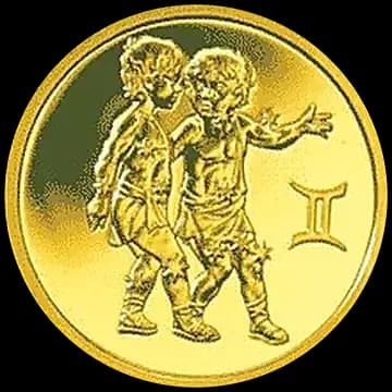Монета «Близнецы», 50 рублей, 2004 — реверс