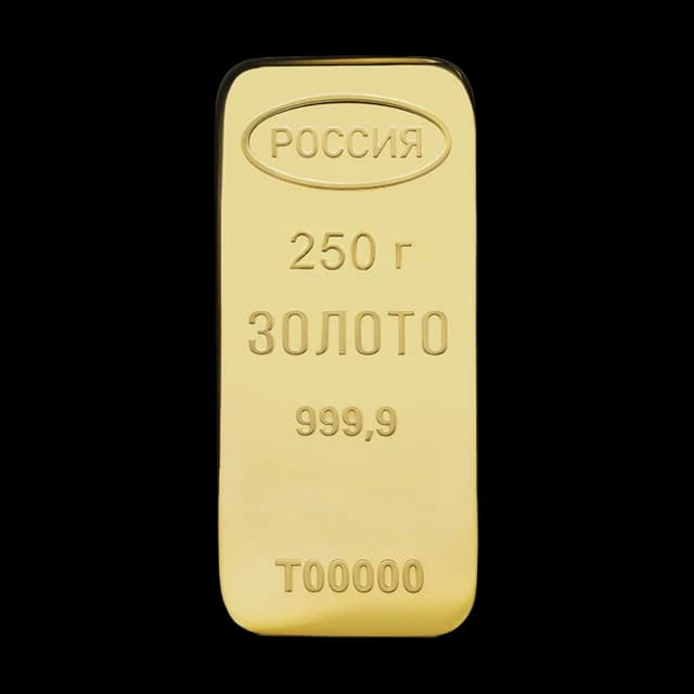 Слиток золота 999,9 пробы